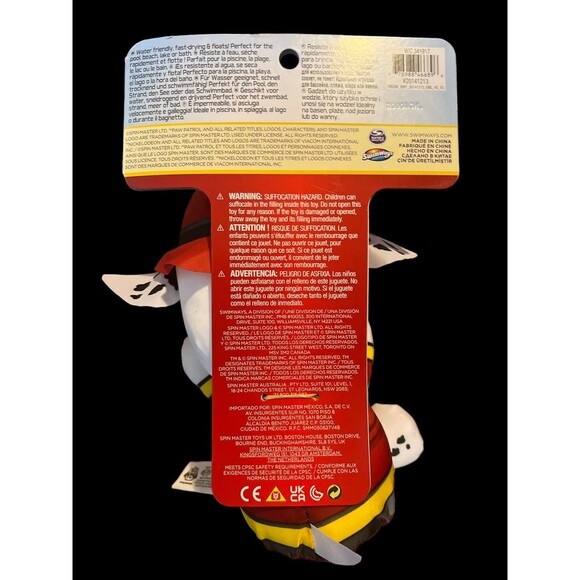 Paw Patrol Marshall Swim Huggable Plush Toy NEW + DVD Bundle Nickelodeon - Picture 3 of 7